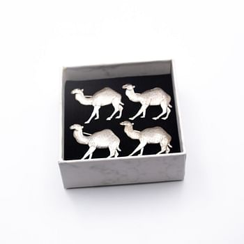 Exquisite 925 Silver Camel Design Brooch 4.8 grams - 4 Pieces