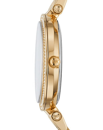 Michael Kors MK3445 Mini Darci Women's Dial Stainless Steel Band Watch - Gold