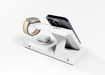 Max & Max 3-in-1 Wireless Charging Station for iPhone, Airpods, Apple Ultra Watch, and Samsung Android and IOS