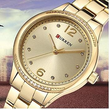 CURREN  9003  Stainless  Steel  Analog  Watch  For  Women  .