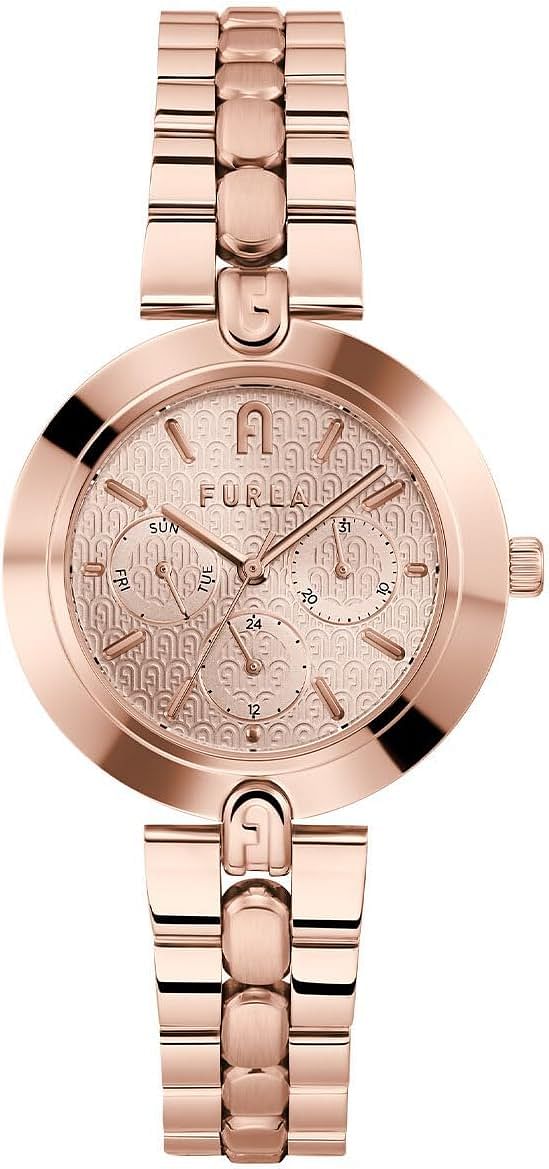 Furla Women's Stainless Steel Rose Gold Tone Bracelet Watch WW00030005L3 - Rose Gold