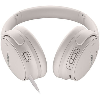 Bose Quietcomfort 45 Headphone Up to 24 Hours of Battery Life (866724-0200) White Smoke