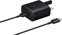Samsung 15W PD Adapter With USB-C to USB-C (3A/1m) Black