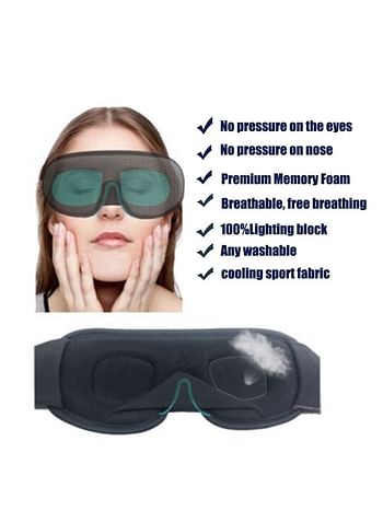 Breathable Contour Cup Block Out Light Eye Mask for Sleeping Travel Blindfold Concave Design Sleeping Aid Face Mask Eye patch