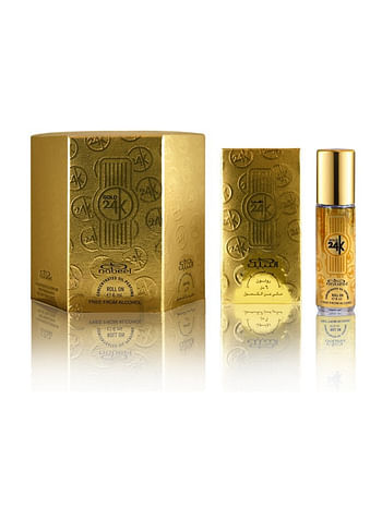 Nabeel Gold 24K Alcohol Free Roll On Oil Perfume 6ML 2 Pcs