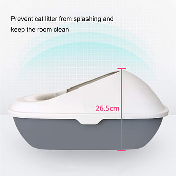 Open Cat Toilet Anti-Spattering Toilet Coffee - 56x42x26.5cm