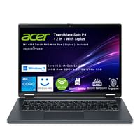 Acer TravelMate SPIN P4 Premium 2 in 1 Laptop- P414RN-51- 14 inch Touch & Pen FHD ips 2 in 1 Display- 11TH Gen Core i5 1135G7 2.4Ghz-16GB Ram DDR4-512GB NVMe SSD- Backlit KB-Windows Hello -Finger print Security-ThunderBolt Type C-Win 11 Pro