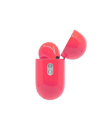 Apple Airpods Pro (2nd Generation) Customized By Caviar Glossy Coral Orange