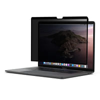 واقي شاشة Belkin SCREENFORCE TruePrivacy MacBook Pro 15 بوصة - رفيع للغاية مع حماية كاملة للشاشة ، وفلتر جانبي ثنائي الاتجاه ، وقابل للإزالة وإعادة الاستخدام ، وسهل التثبيت - لجهاز Macbook Pro 15 بوصة