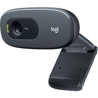 كاميرا الويب لوجيتك C270 HD بتقنية تقليل الضوضاء (960-000694) - أسود
