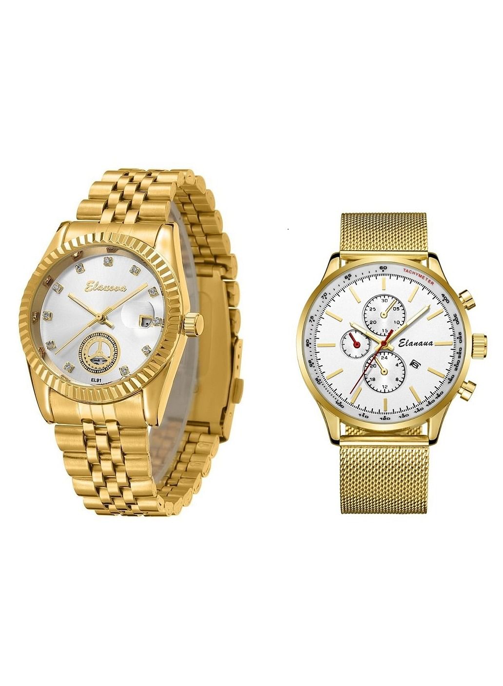 Elanova Men's and women's watch set