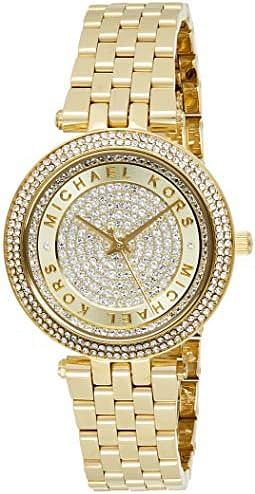 Michael Kors MK3445 Mini Darci Women's Dial Stainless Steel Band Watch - Gold