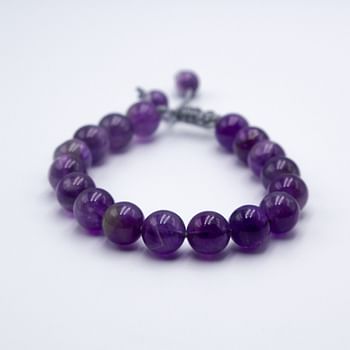 Natural  Crystals  Hand made Amethyst Bracelet Healing properties