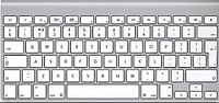 لوحة مفاتيح Magic 1 (بطارية) بيضاء