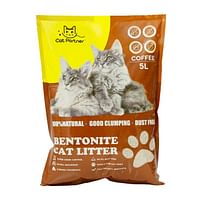 Cat Partner Bentonite Dust Free Clumping Litter - Coffee 5L