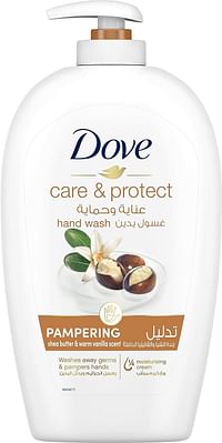 Dove Pampering Hand Wash Natural Caring formula, Shea Butter with Moisturising Cream 500ml