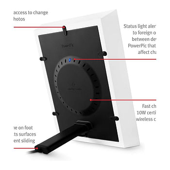 Twelve South - PowerPic Wireless Charging Photoframe White