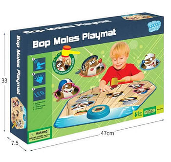 UKR Bop Moles Playmat Touch Sensitive Mat Hammer Game