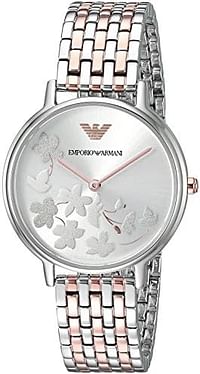 Emporio Armani AR11113 Women's Fashion Quartz Stainless Steel Casual Watch, Color Rose Gold-Toned