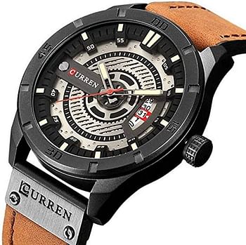 Curren Analog 8301 Men's Watch - Brown and Black