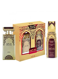 Dahn Al Oud Gift Set 100 ML Spray Perfume and 200 ML Deodorant