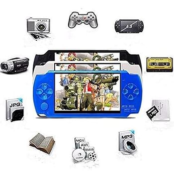 Portable Handheld Game Console 8gb 4.3 Inch Mp4 Player Video Game Console Free 1000 Games Ebook Camera Recording Gaming Consoles - Blue