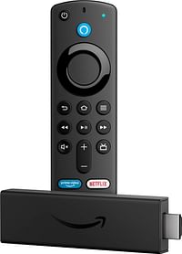 Fire TV Stick (الجيل الثالث) 4K مع جهاز تحكم Alexa Voice Remote وDolby Vision ومشغل الوسائط المتدفقة بتقنية HDR (يتضمن عناصر التحكم في التلفزيون)