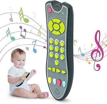 UKR Baby TV Remote Control Learning Toy Gray