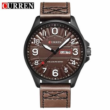 Curren 8269 Luxury Men Wristwatch Leather Business Date Week Sports Japan Movement Quartz Watches Men