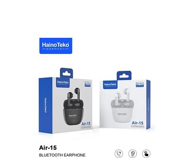 Haino teko AIR-15 inear Bluetooth wireless earphone with free silicon cover with hook up compatibility for IOS and android