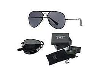 Aviator men's foldable sunglasses AVGSR 5BK 63