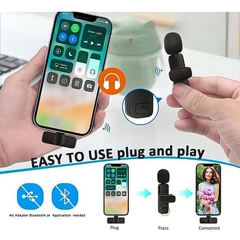 K8LG Wireless Microphone 1 Mic for Iphone Mobiles