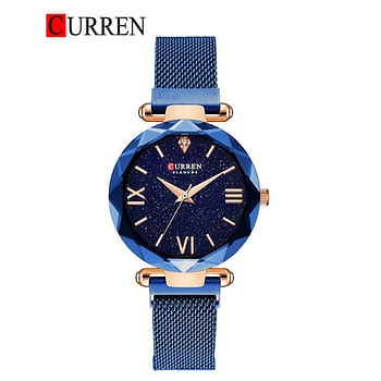 CURREN Original Brand Stainless Steel Band Wrist Watch For Women 9063 .