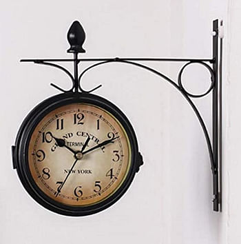 European Style Double Sided Vintage Wall Clock | Home Décor