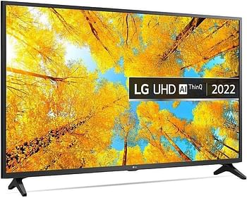 LG UHD TV 4K Smart Televison 55 Inch UQ7500 Series, Cinema Screen Design 4K Active HDR WebOS Smart AI ThinQ