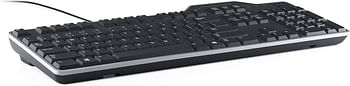 Dell KB813 Wired USB Keyboard with Smart Card Reader, QWERTY, Black