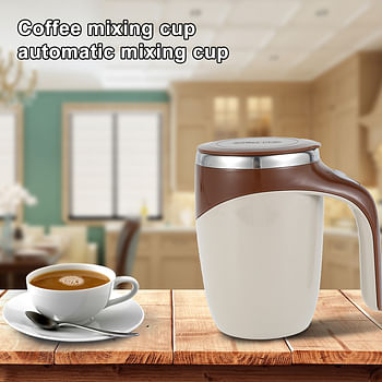 Electric Coffee Cup Automatic Stirring Cup Stainless Steel Travel Mug Chocolate Coffee Automatic Magnetic Stirring Coffee Cup Coffee Travel Mug Magnetic Mug Mixer Abs Self-tuning mugs -Color : Coffee