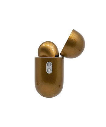 Apple Airpods Pro (2nd Generation) Customized By Caviar Glossy Metallic Gold