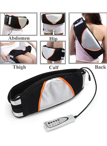 Electric Fitness Slimming Massager Waist Trimmer Belt Abdominal Belly Vibro Shape Vibrating Heating for Weight Loss Fat Burning