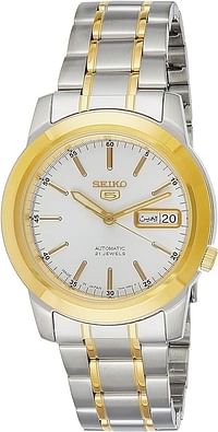 Seiko Men's Automatic Watch, Analog Display And Stainless Steel Strap SNKE54J1