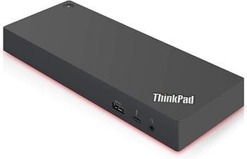 Lenovo ThinkPad Thunderbolt 3 DK1841 Workstation Docking Station Gen 2 230W Power Adapter Dual UHD 4K Display Capability 2X HDMI 2X DP USB-C 5X USB 3.1 Gigabit Ethernet Port 3.5mm Audio One Thunderbolt 3 DownStream Port (video/data)