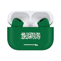 الكافيار المخصص Airpods Pro (الجيل الثاني) علم المملكة العربية السعودية غير اللامع