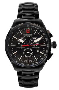 Swiss Military Hanowa 06-5183.04.007 Men's Watch with Stainless Steel Strap and Black