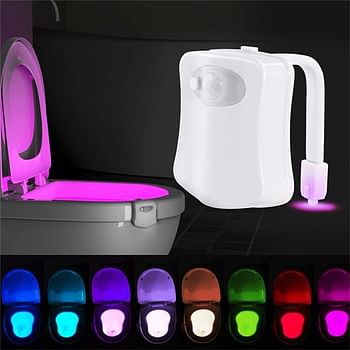 2-Piece Motion Sensor Night Light Automatic 8 Color Changer LED