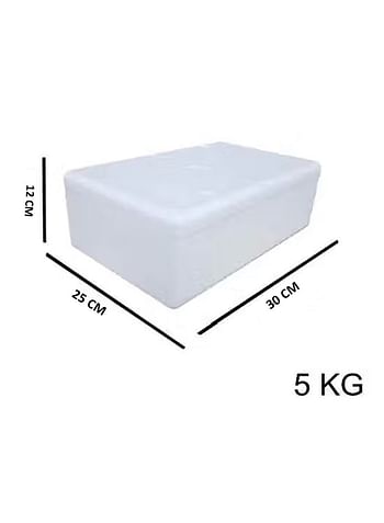 5 Kg Thermocol Ice Box Chiller Cool Box-Thermo Keeper Container Expanded Polystyrene Cooler Fishing Ice Bucket Capacity 10 Litres