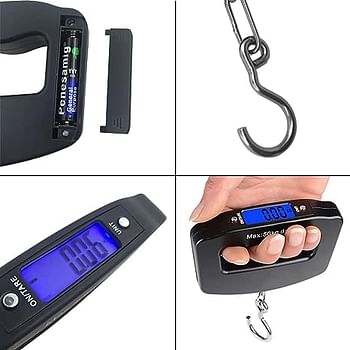 Digital Luggage Scale Black/Silver