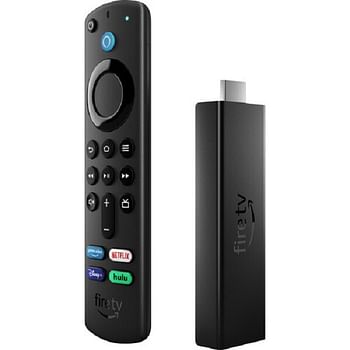 مشغل الوسائط المتدفقة Fire TV Stick 4k Max مع جهاز التحكم عن بعد Alexa Voice Wi-Fi 6 (الجيل الثالث) أسود