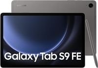 جهاز سامسونج جالاكسي تاب S9 2021 بحجم 12.4 إنش الجيل الخامس مع واي فاي + خلية FE 5G أندرويد 128 جيجابايت - 6 جيجابايت رام - رمادي