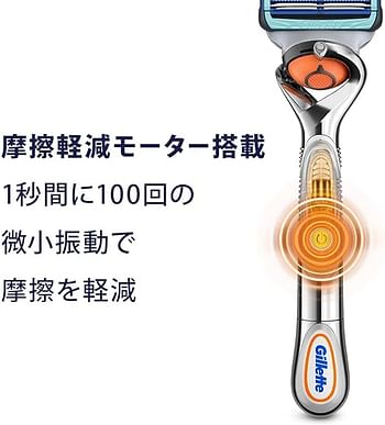 Gillette Skin guard power holder with 2 spare blades - Japan Model