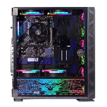Gaming PC- Case-NeonZilla,  Processor - i5 12400F Board - H61OMK, Ram - 16GB 3200MHZ DDR4  NVME - 1TB  GPU - RTX 3050  PSU - 500W 80+ BRONZE OS - WINDOWS 11  Cooling - 240mm Liquid Cooler- Black